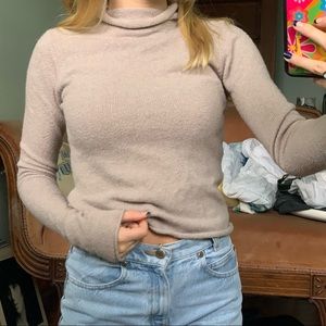Aritzia nude sweater